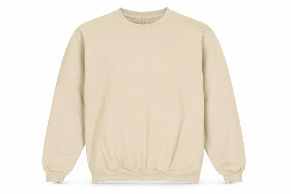 H&M Mens Beige Cotton Pullover Sweatshirt Size M