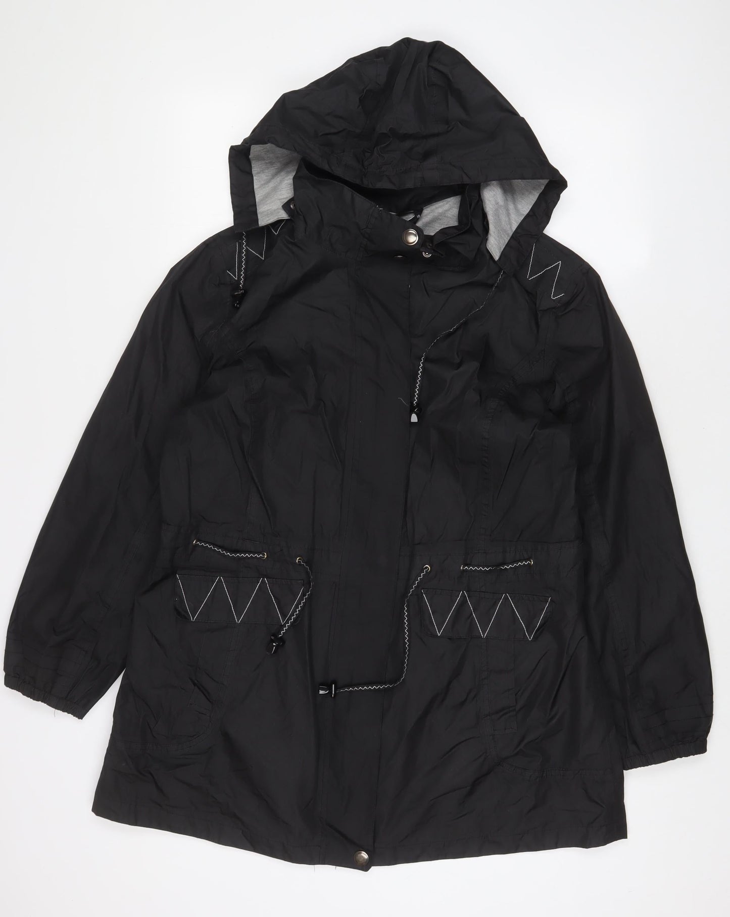 Bonmarché Womens Black Jacket Size 18 Zip