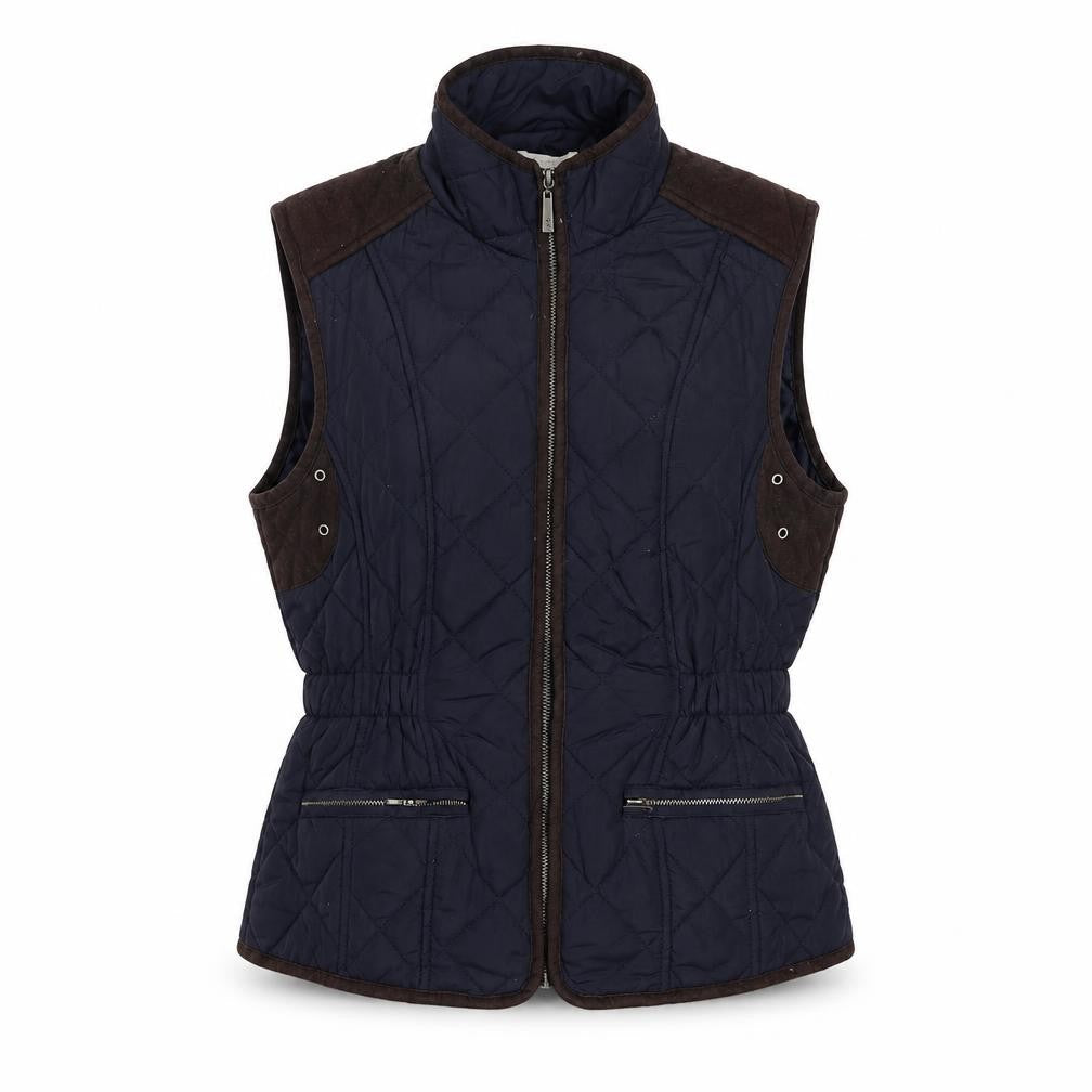 Claire Womens Blue Gilet Jacket Size 10 Zip