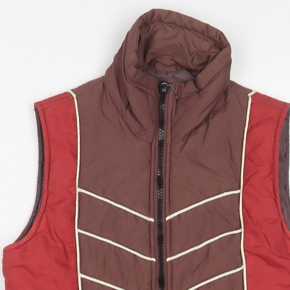 HOOCH Womens Red Gilet Jacket Size 10 Zip