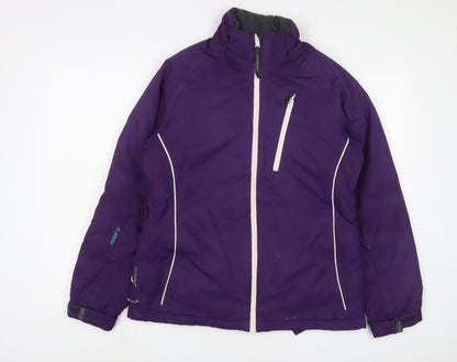Parallel Womens Purple Jacket Coat Size 10 Zip