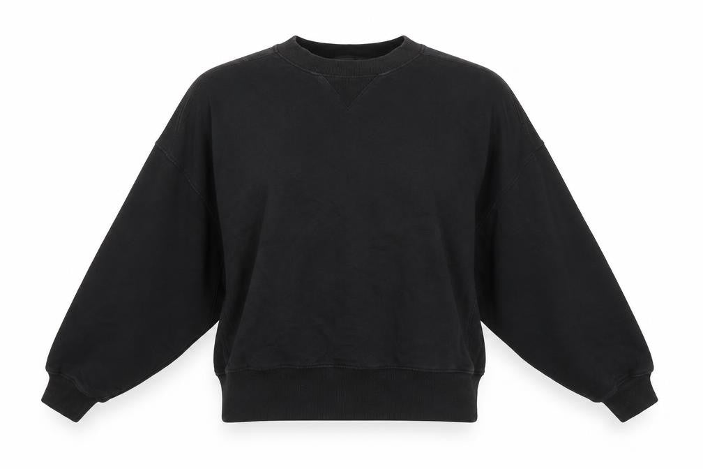 ASOS Womens Black Cotton Blend Pullover Sweatshirt Size 12