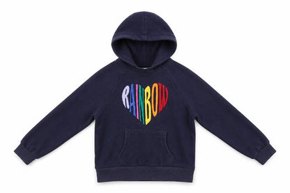 Next Girls Blue Cotton Pullover Hoodie Size 9 Years