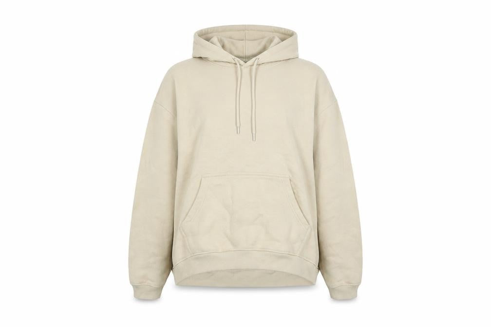 PRETTYLITTLETHING Womens Beige Cotton Pullover Hoodie Size M
