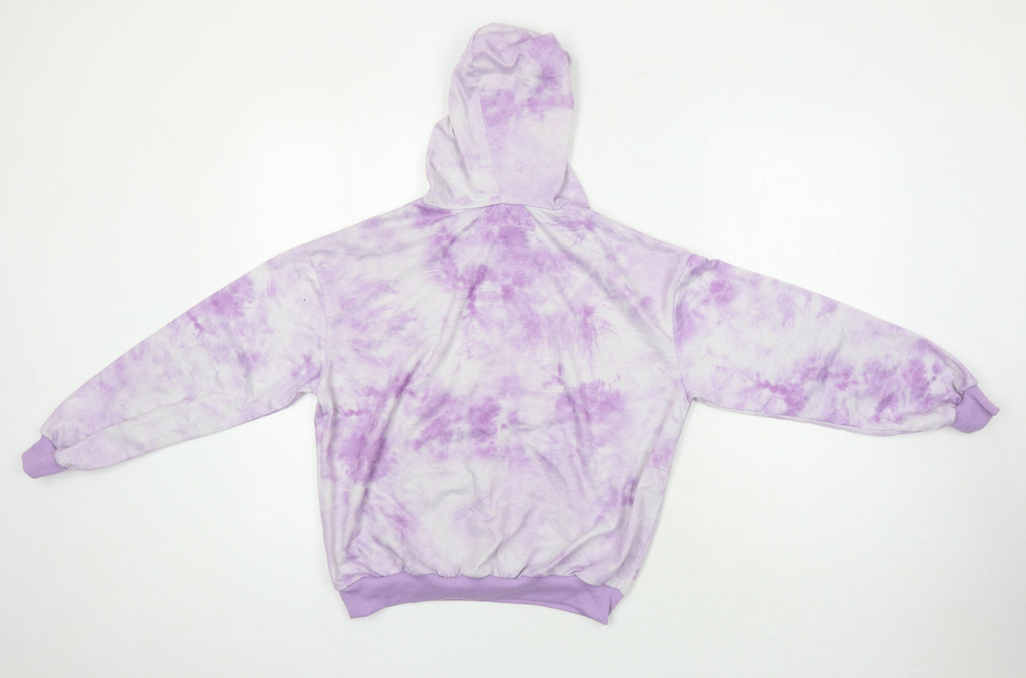 ROMWE Girls Purple Polyester Pullover Hoodie Size XS