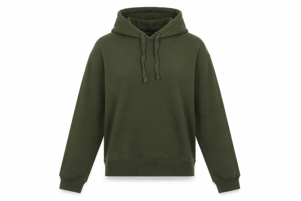 Zara Womens Green Cotton Pullover Hoodie Size S