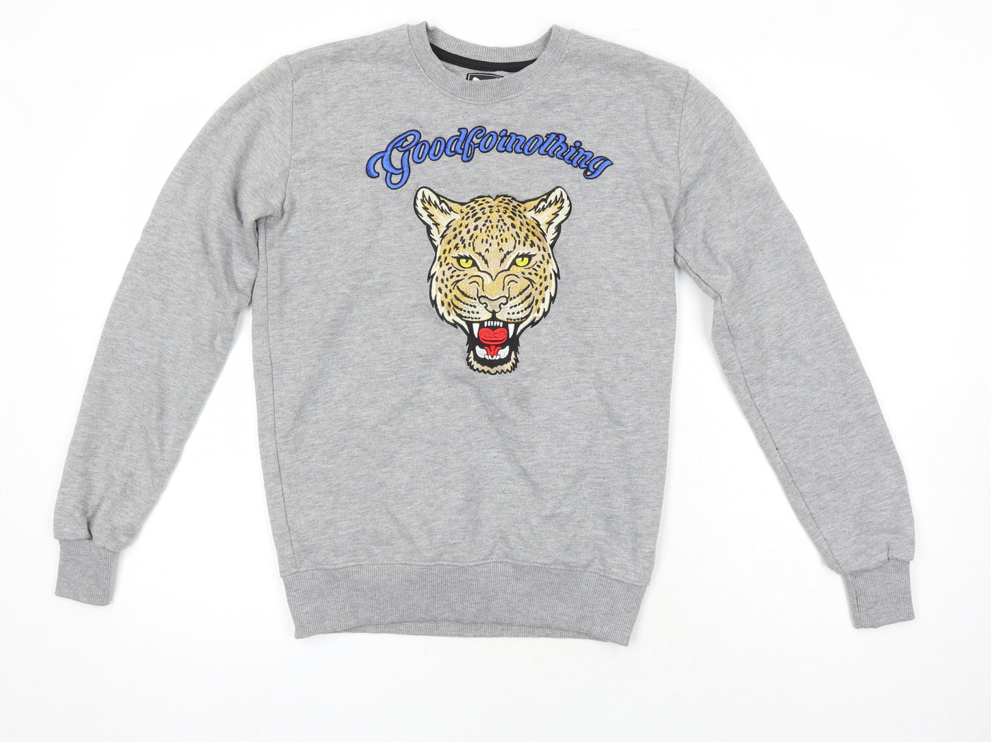 Good For Nothing Womens Grey Cotton Pullover Sweatshirt Size XL