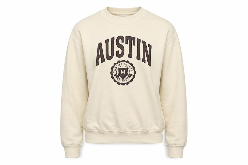 H&M Womens Beige Cotton Pullover Sweatshirt Size XS