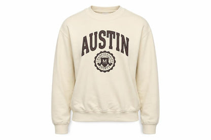 H&M Womens Beige Cotton Pullover Sweatshirt Size XS