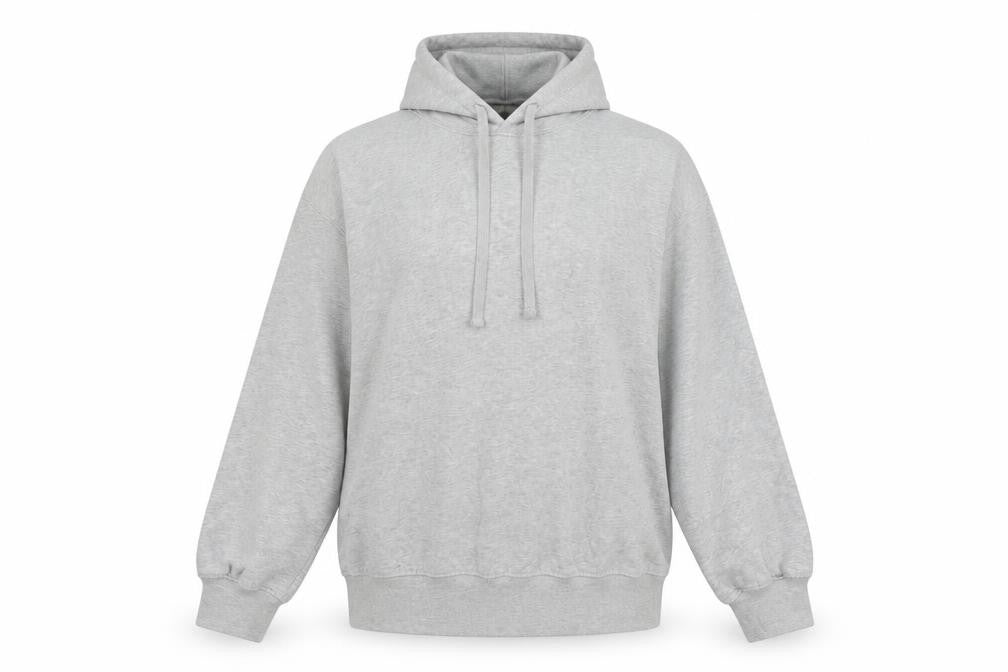 Zara Womens Grey Cotton Pullover Hoodie Size L