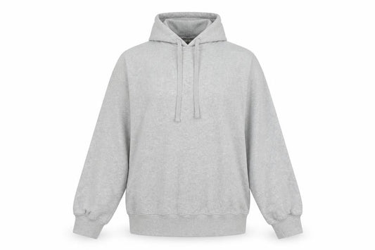 Zara Womens Grey Cotton Pullover Hoodie Size L