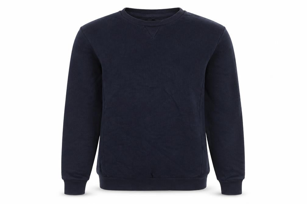 Zara Womens Blue Cotton Pullover Sweatshirt Size M