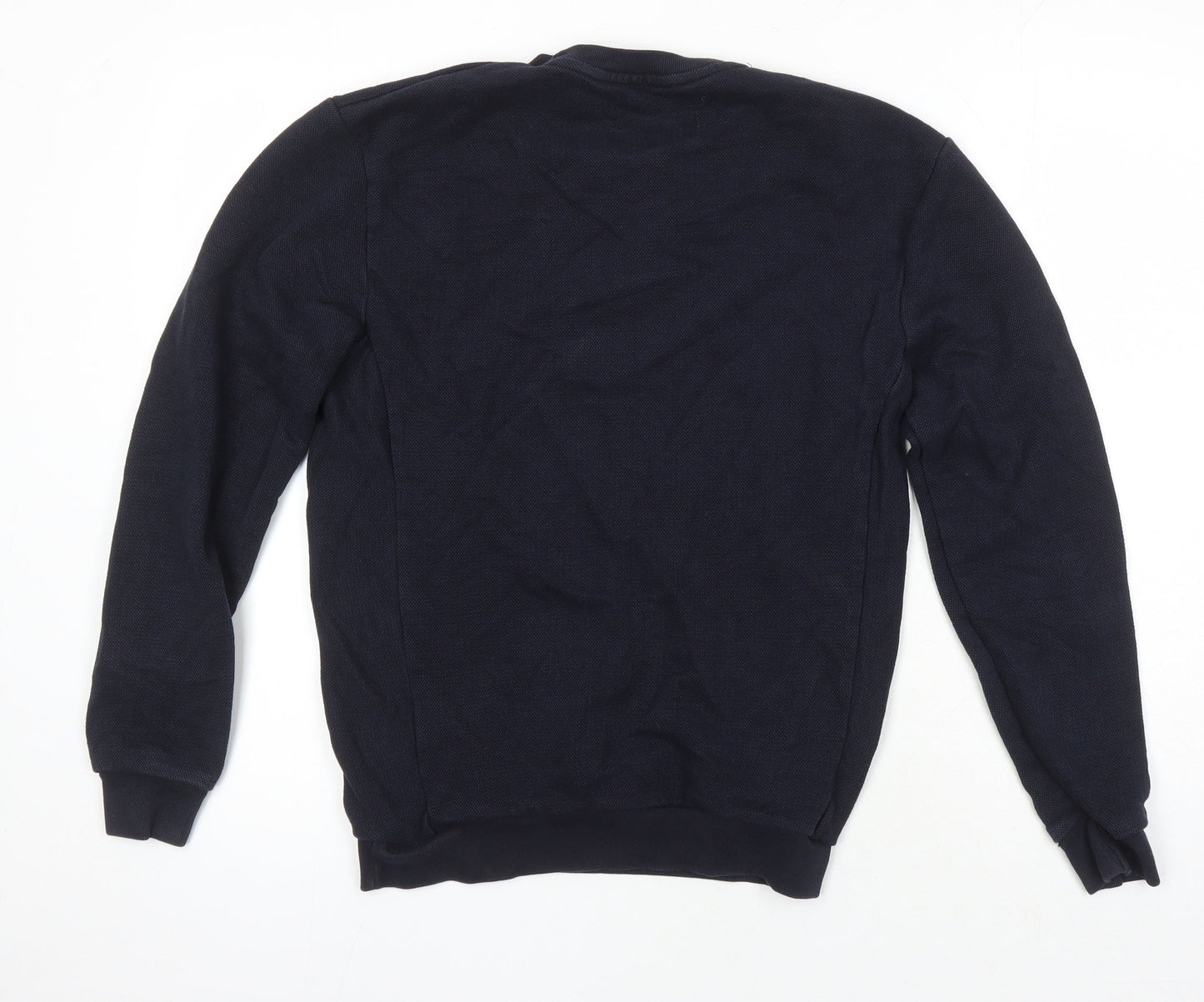 Zara Womens Blue Cotton Pullover Sweatshirt Size M
