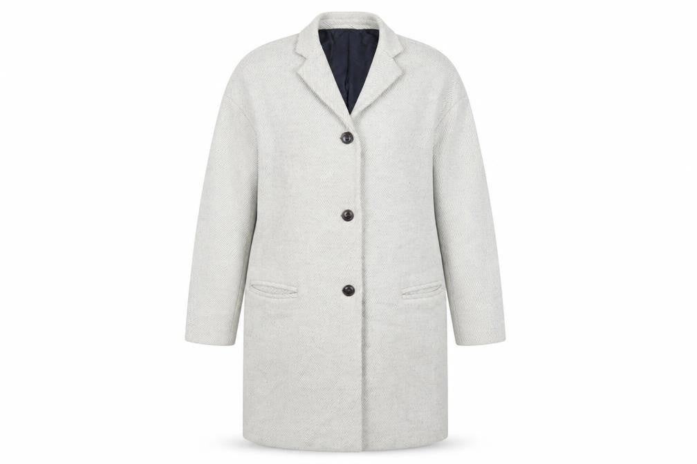Gap Womens Grey Overcoat Coat Size XS Button