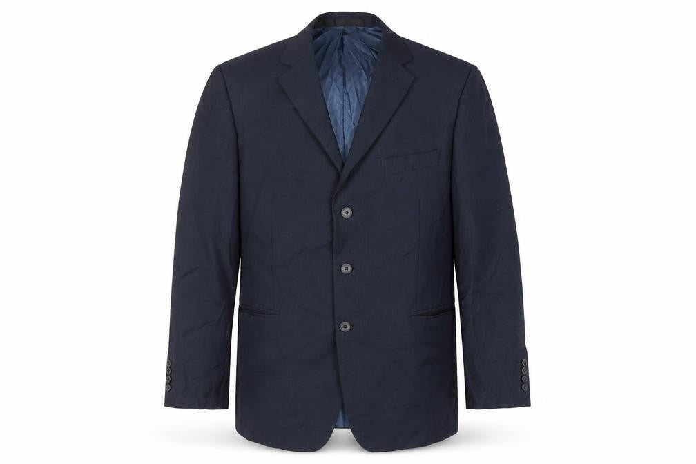 Marks & Spencer Mens Blue Wool Jacket Suit Jacket Size 44 Regular