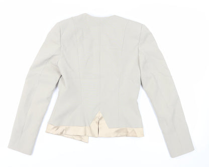 Hybrid Womens Green Jacket Blazer Size 10 Hook & Eye