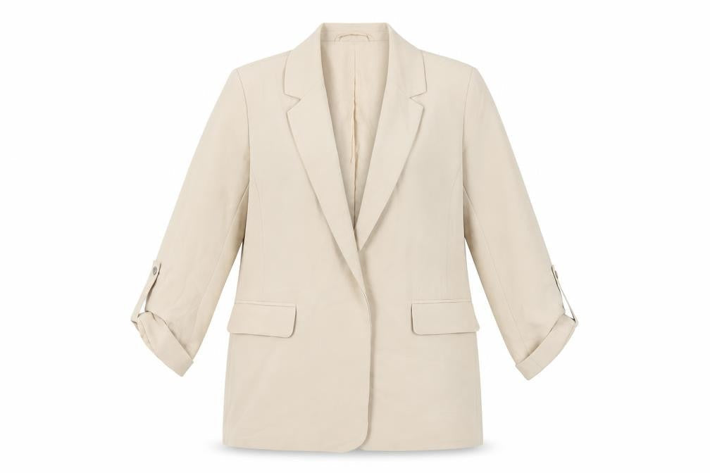 Pull&Bear Womens Beige Jacket Blazer Size M - Open