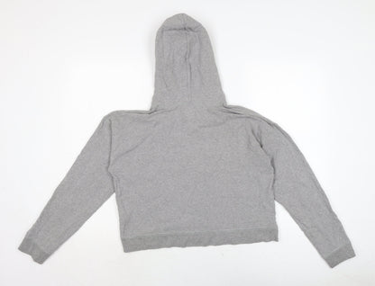 Jack Wills Womens Grey Cotton Pullover Hoodie Size 12