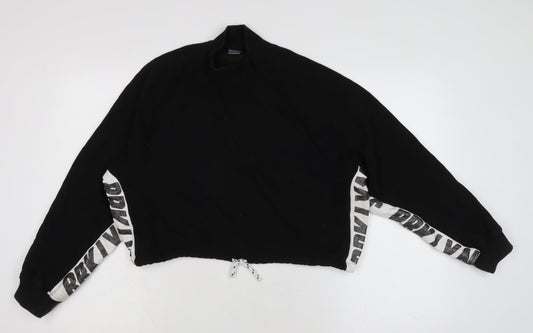 NEXT Girls Black Cotton Pullover Sweatshirt Size 16 Years