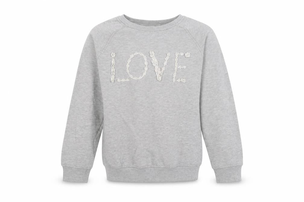 NEXT Girls Grey Cotton Pullover Sweatshirt Size 11-12 Years