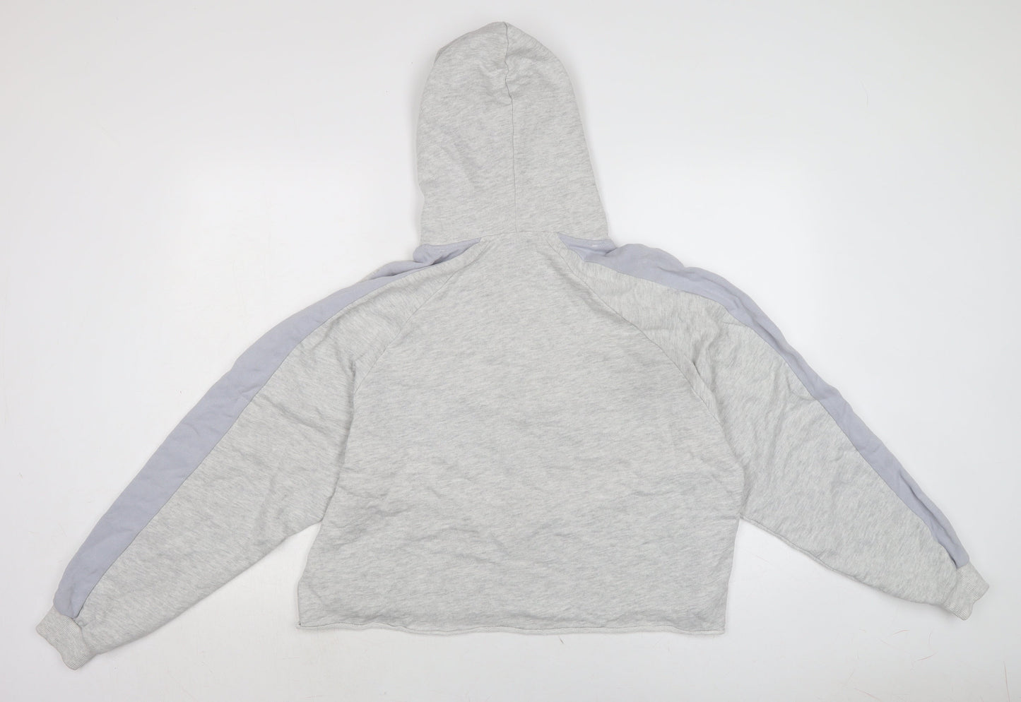 Pull&Bear Womens Grey Cotton Pullover Hoodie Size M