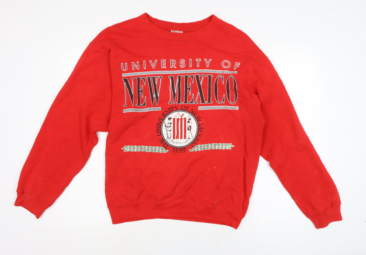 Haynes Mens Red Cotton Pullover Sweatshirt Size XL