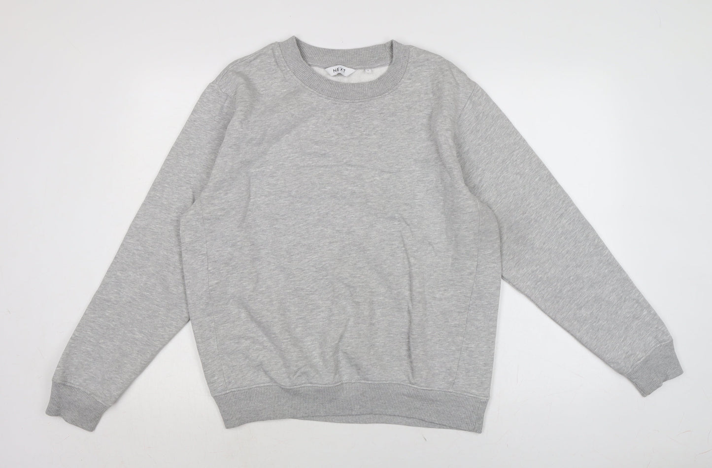NEXT Womens Grey Cotton Pullover Sweatshirt Size S