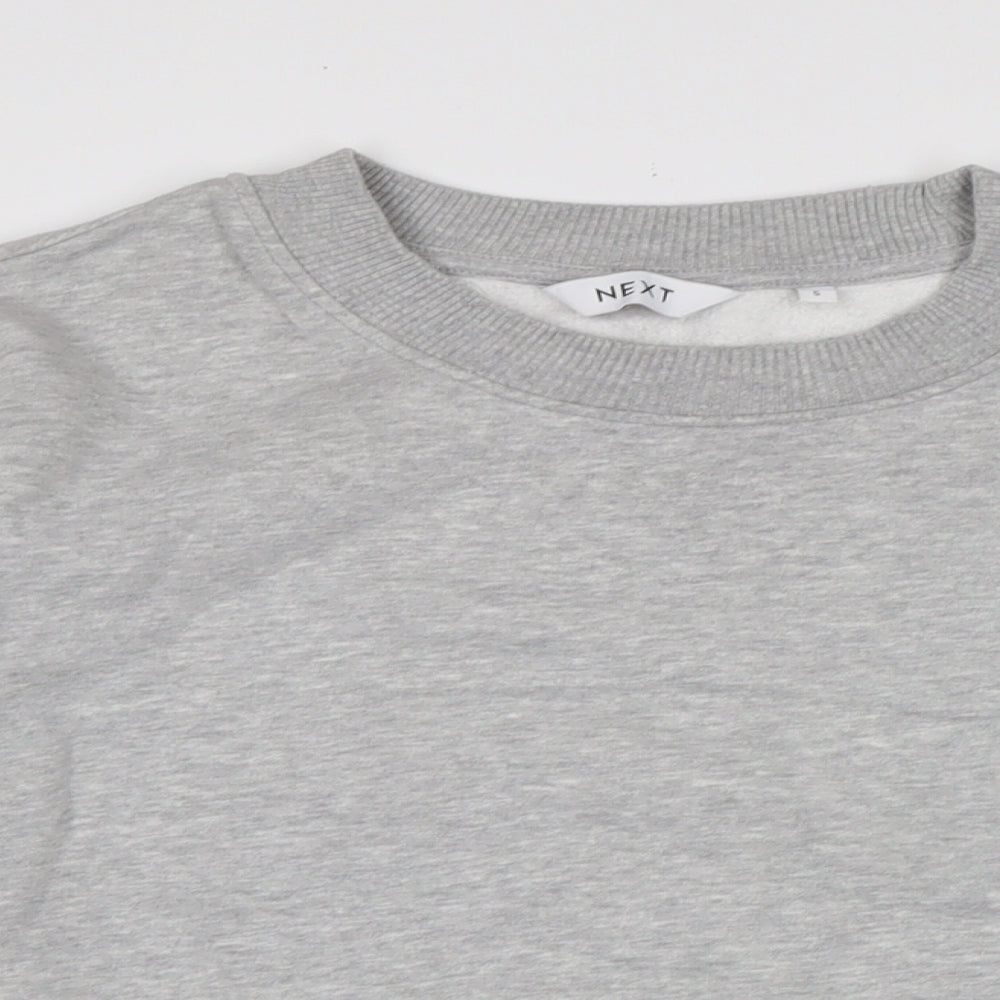 NEXT Womens Grey Cotton Pullover Sweatshirt Size S