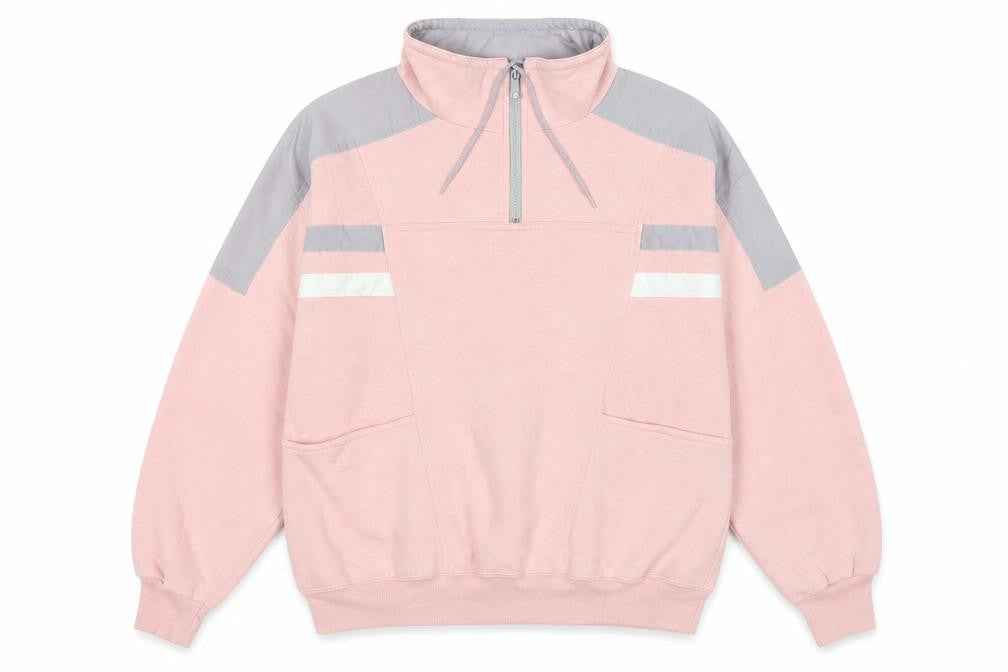 Picket and post Womens Pink Cotton Pullover Sweatshirt Size M