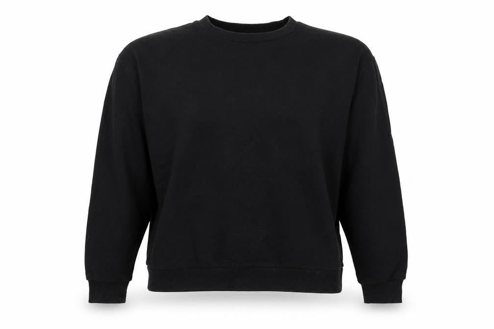 ASOS Womens Black Cotton Pullover Sweatshirt Size 14