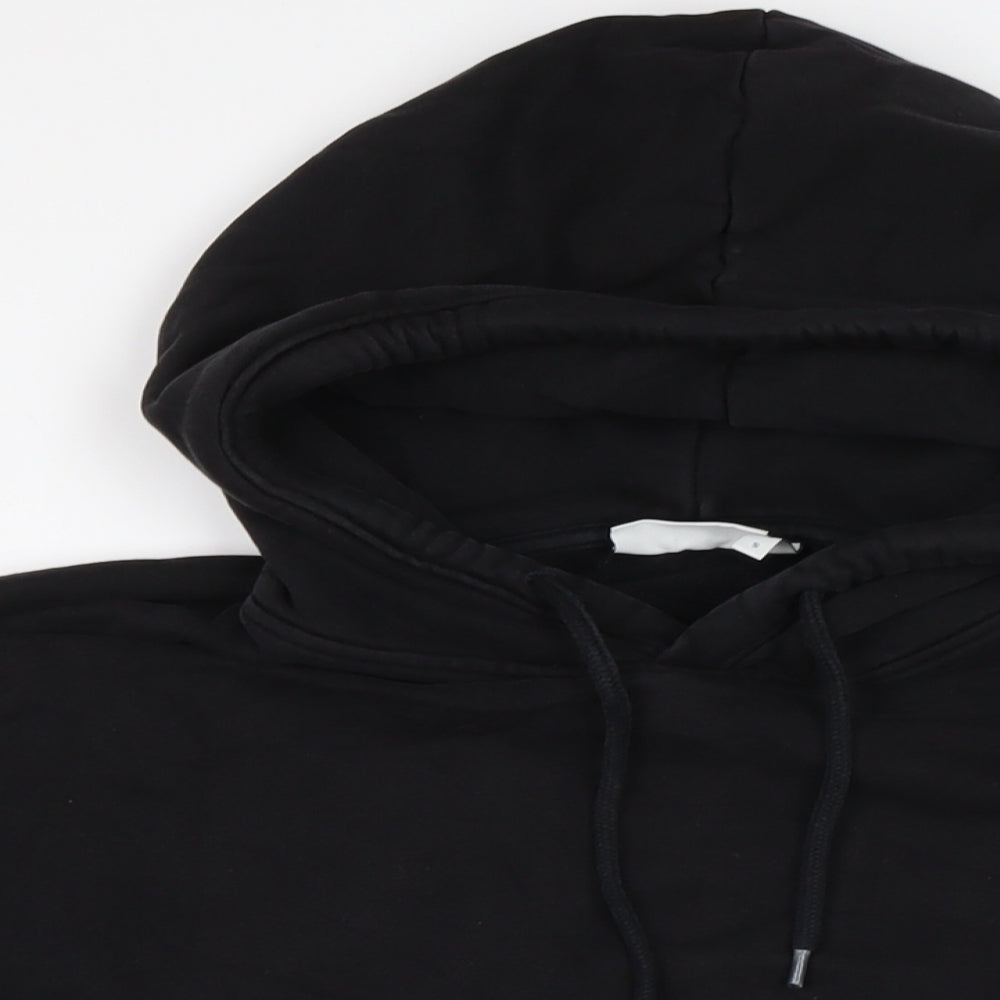 Weekend Womens Black Cotton Pullover Hoodie Size S