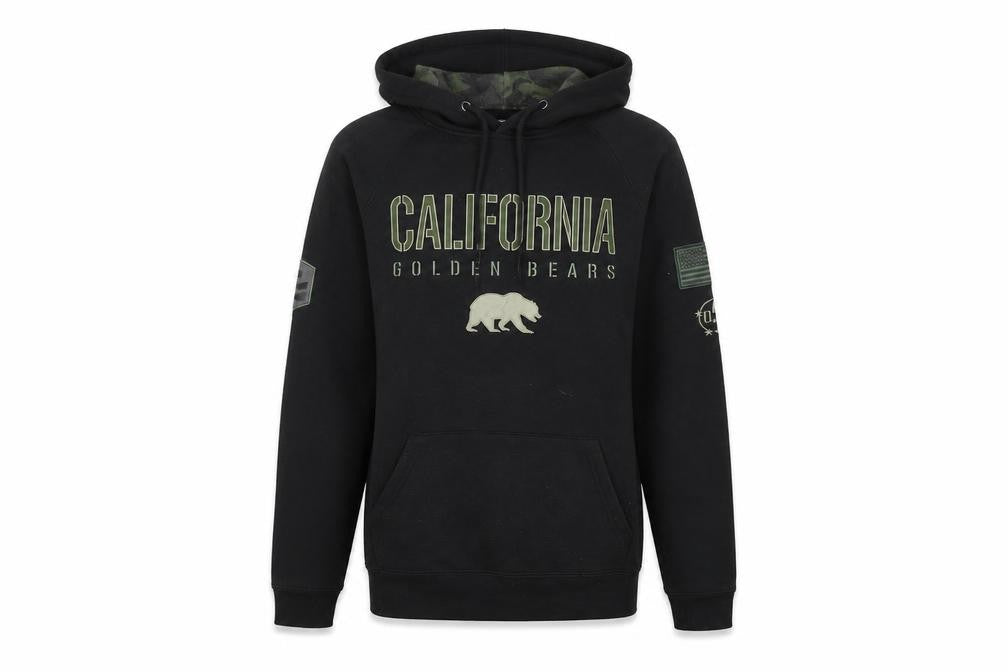collosseum Mens Black Geometric Cotton Pullover Hoodie Size M