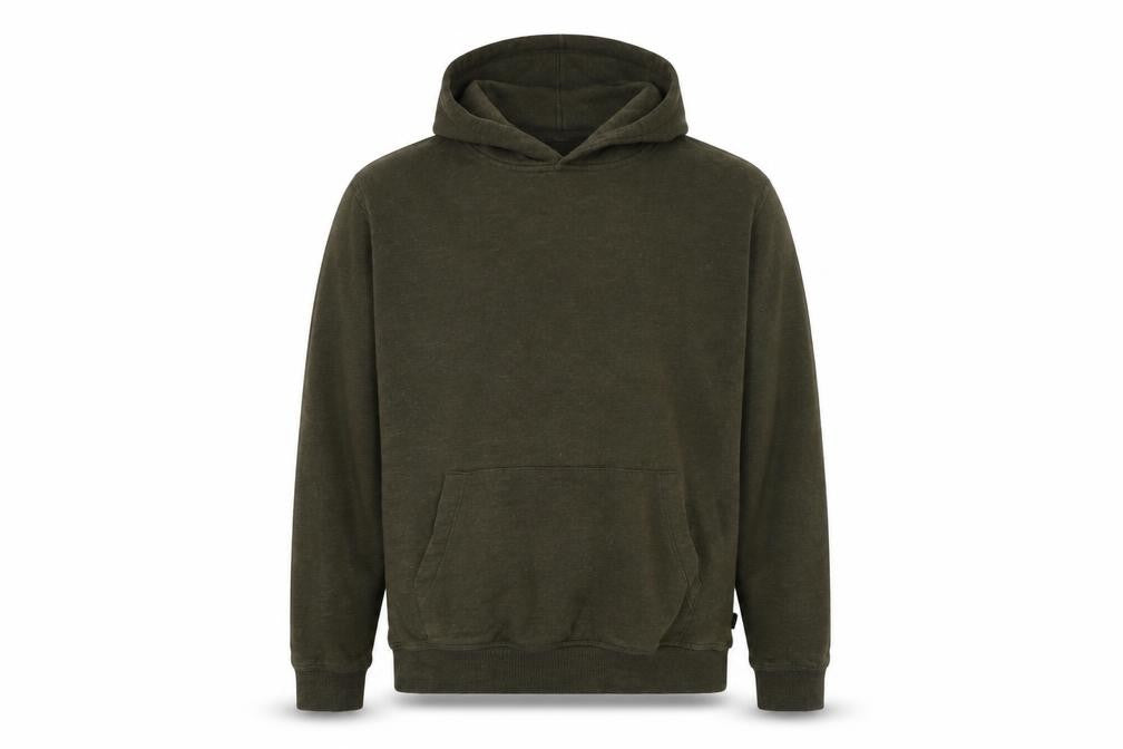 Burton Mens Green Cotton Pullover Hoodie Size L