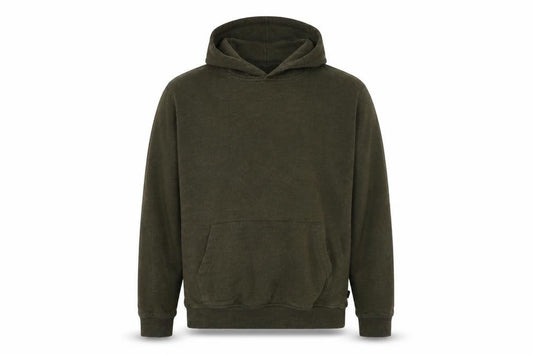 Burton Mens Green Cotton Pullover Hoodie Size L