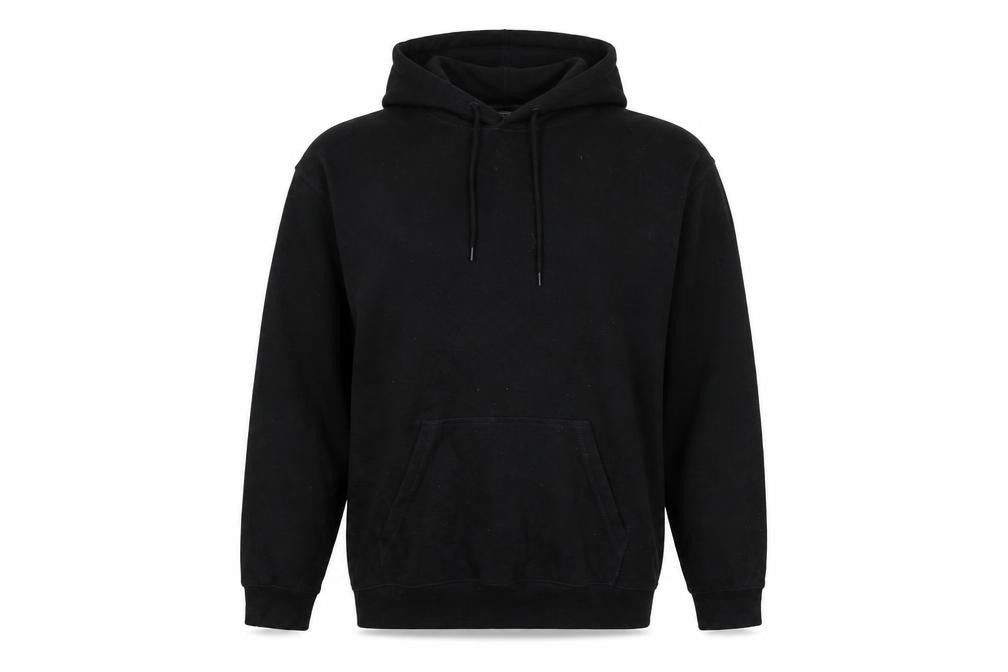 Atmosphere Mens Black Cotton Pullover Hoodie Size M