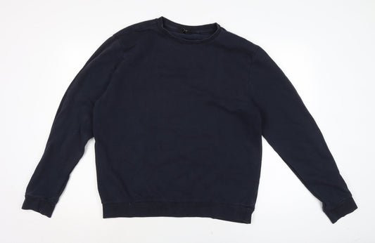 NEXT Mens Blue Cotton Pullover Sweatshirt Size L