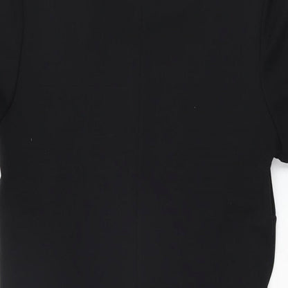 Brand and care label for Kaleidoscope women’s black polyester bodycon, size UK 10, round neck pullover
