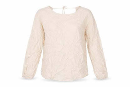 Front view of Autograph women’s pink cupro basic t-shirt, size UK 12, round neck