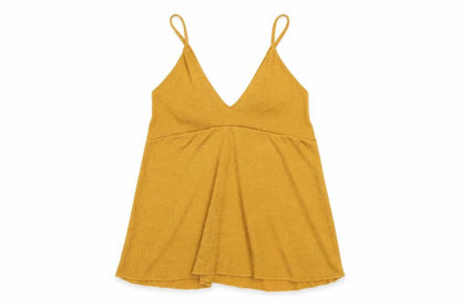 Zara Womens Yellow Polyester Basic T-Shirt Size S V-Neck