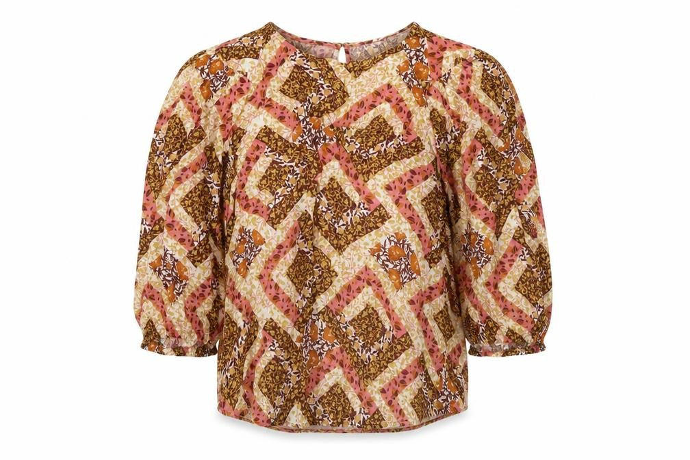 NEXT Womens Multicoloured Floral Viscose Basic Button-Up Size 14 Round Neck