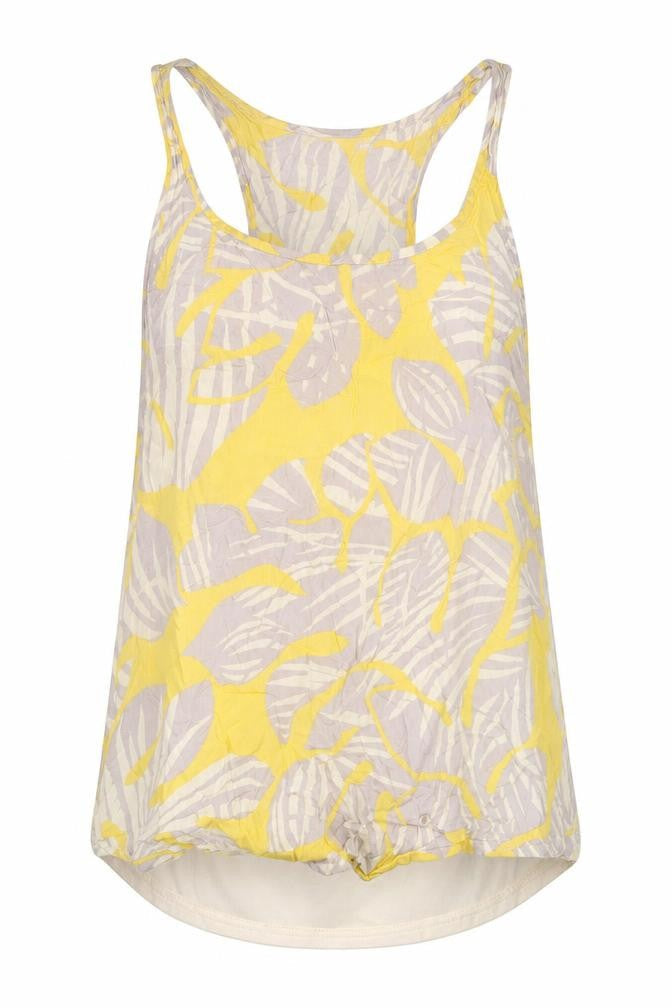Warehouse Womens Multicoloured Floral Viscose Basic Tank Size 8 Round Neck