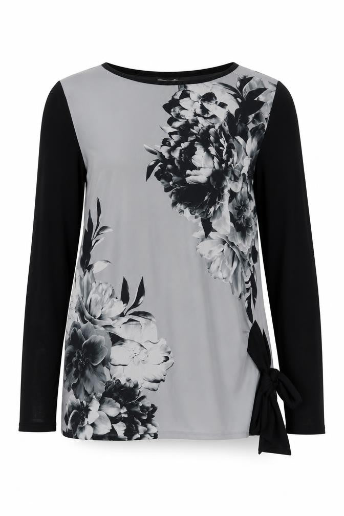 Oasis Womens Multicoloured Floral Viscose Basic Blouse Size S Round Neck