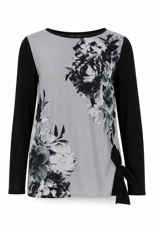 Oasis Womens Multicoloured Floral Viscose Basic Blouse Size S Round Neck