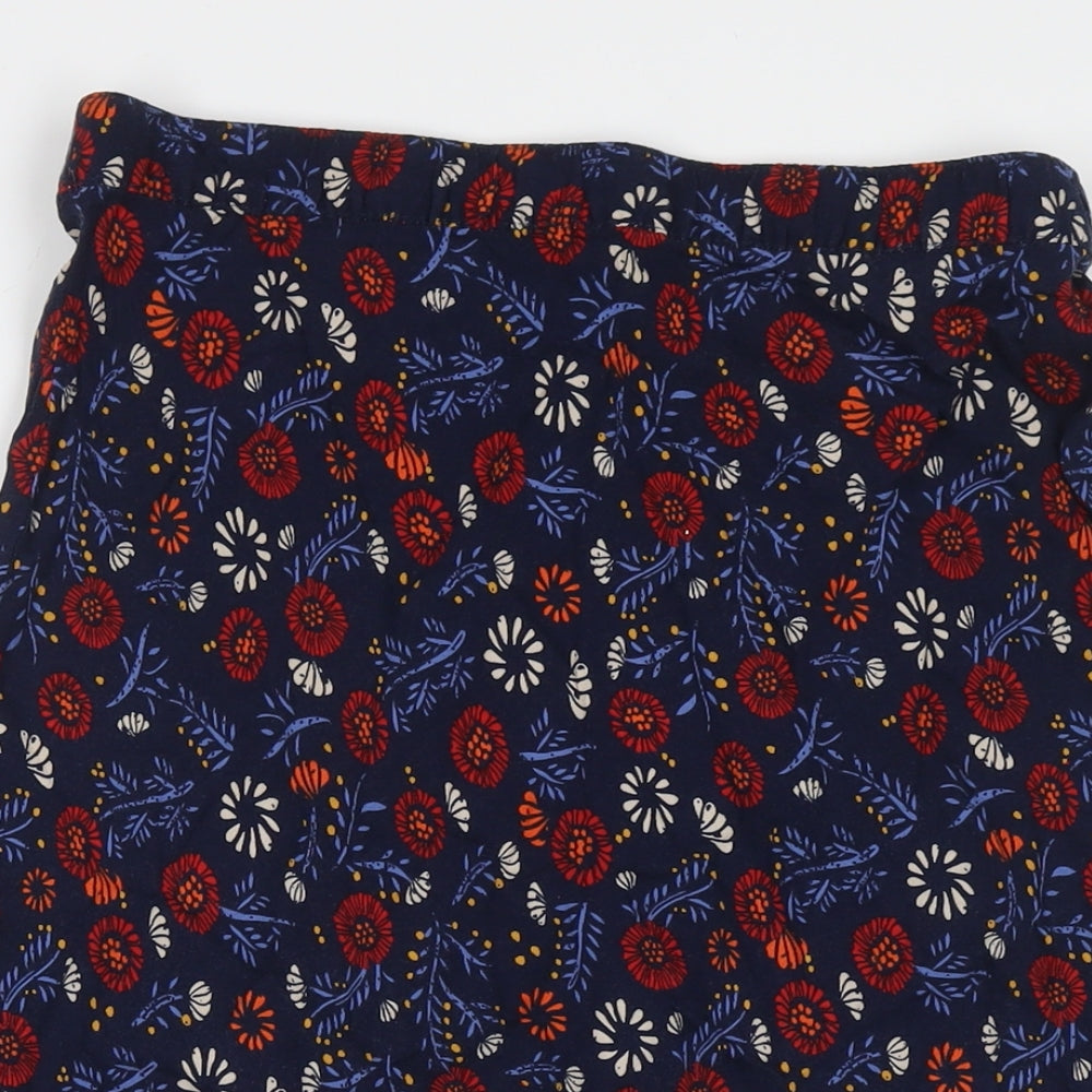 Country Rose Soap Co. Womens Blue Floral Polyester Maxi Skirt Size 12
