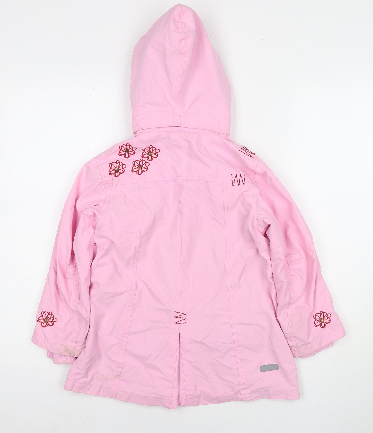 Fransa Girls Pink Jacket Size 6 Years Zip