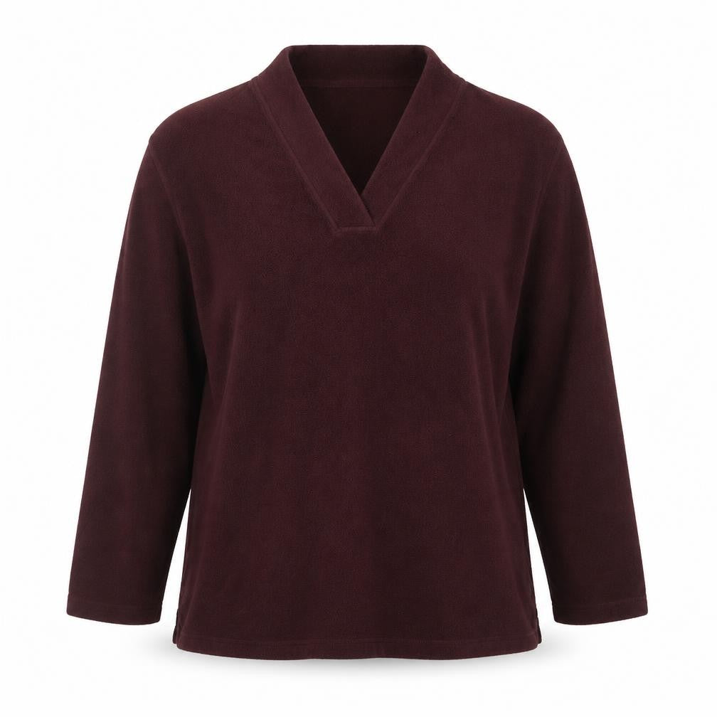 Lands' End Womens Red Polyester Pullover Sweatshirt Size 14 Pullover - Size 14-16
