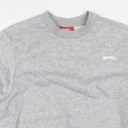 Slazenger Mens Grey Polyester Pullover Sweatshirt Size S