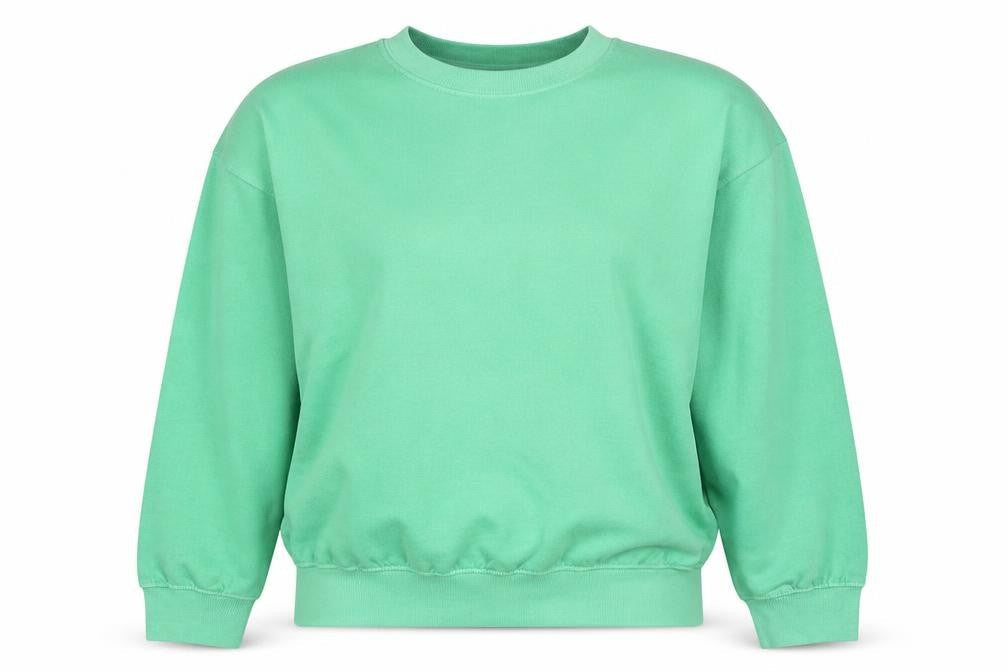 PRETTYLITTLETHING Womens Green Cotton Pullover Sweatshirt Size M Pullover - Unisex Worldwide