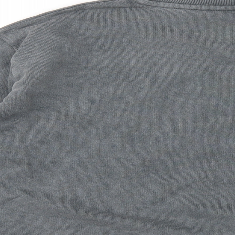 Skinny Dip Womens Grey Cotton Pullover Sweatshirt Size 8 Pullover