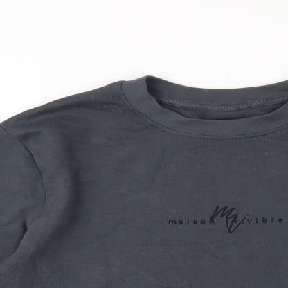 River Island Mens Grey Cotton Pullover Sweatshirt Size S